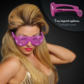 5 Day Imprintable Pink Light Up Slotted Sunglasses